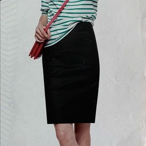 Jcrew No.2 double serge cotton pencil skirt